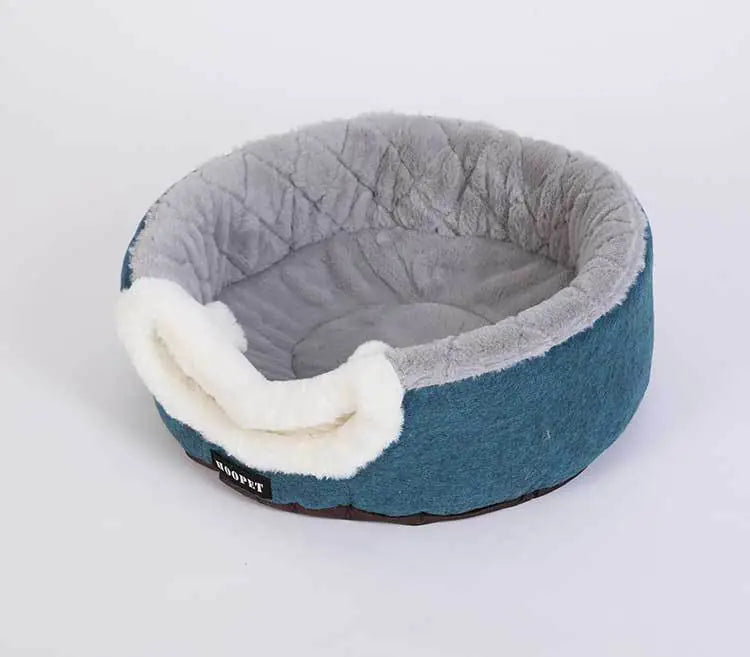 Reversible Quilted Warm Cat Bed for Pets in Autumn/Winter